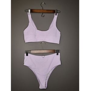 Aurelle Purple Highwaisted Bikini